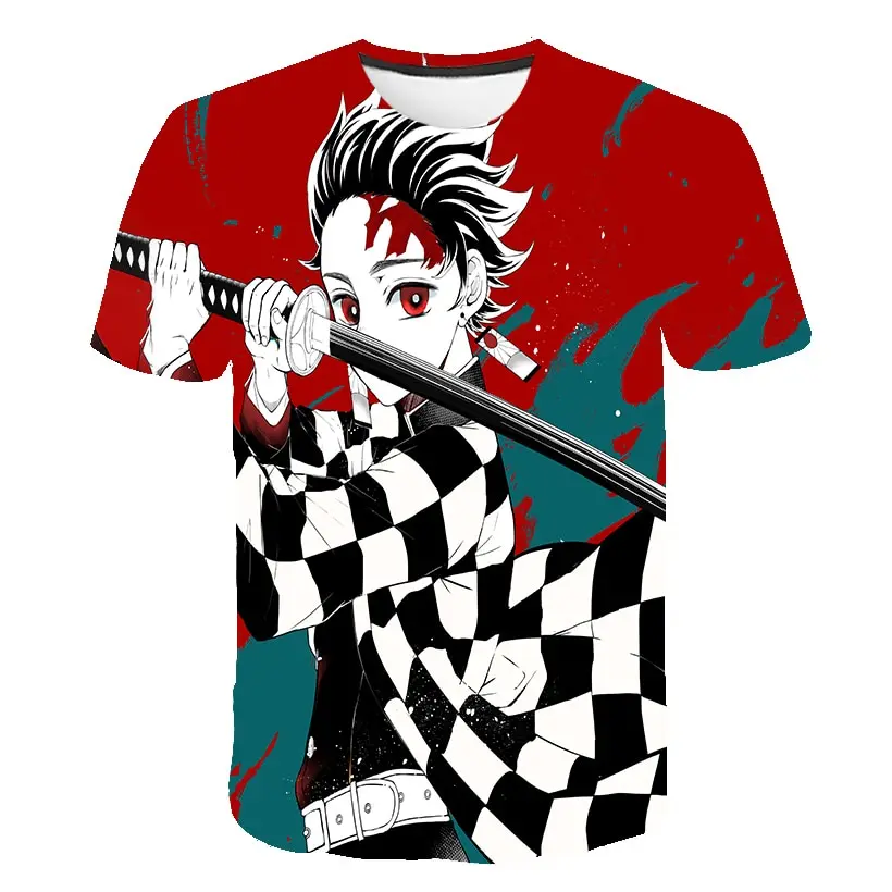 3D baby boys T Shirt girl Demon Slayer child Japan Anime Harajuku Ghost Blade Graphic Top funny t-shirt clothes streetwear |