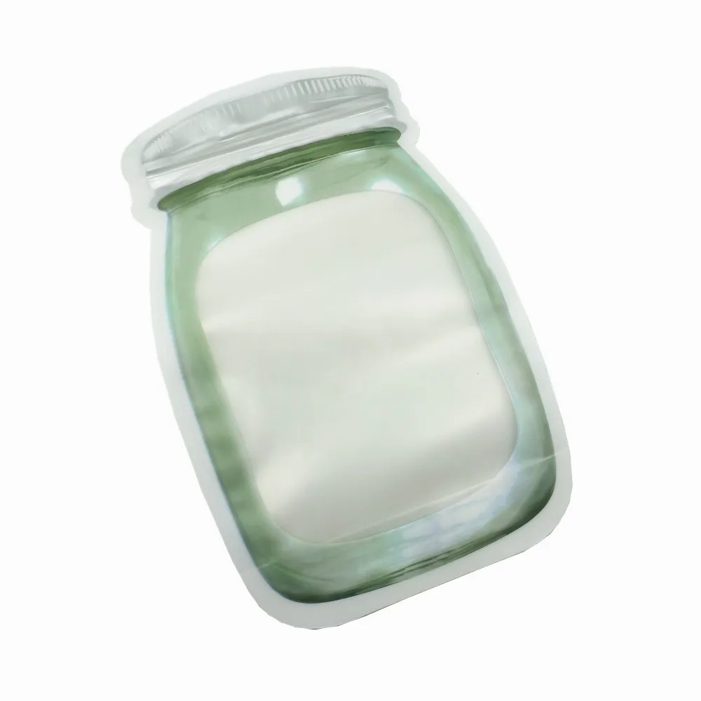 50 шт./лот пластиковые Матовые прозрачные пакеты с замком на молнии многоразовые