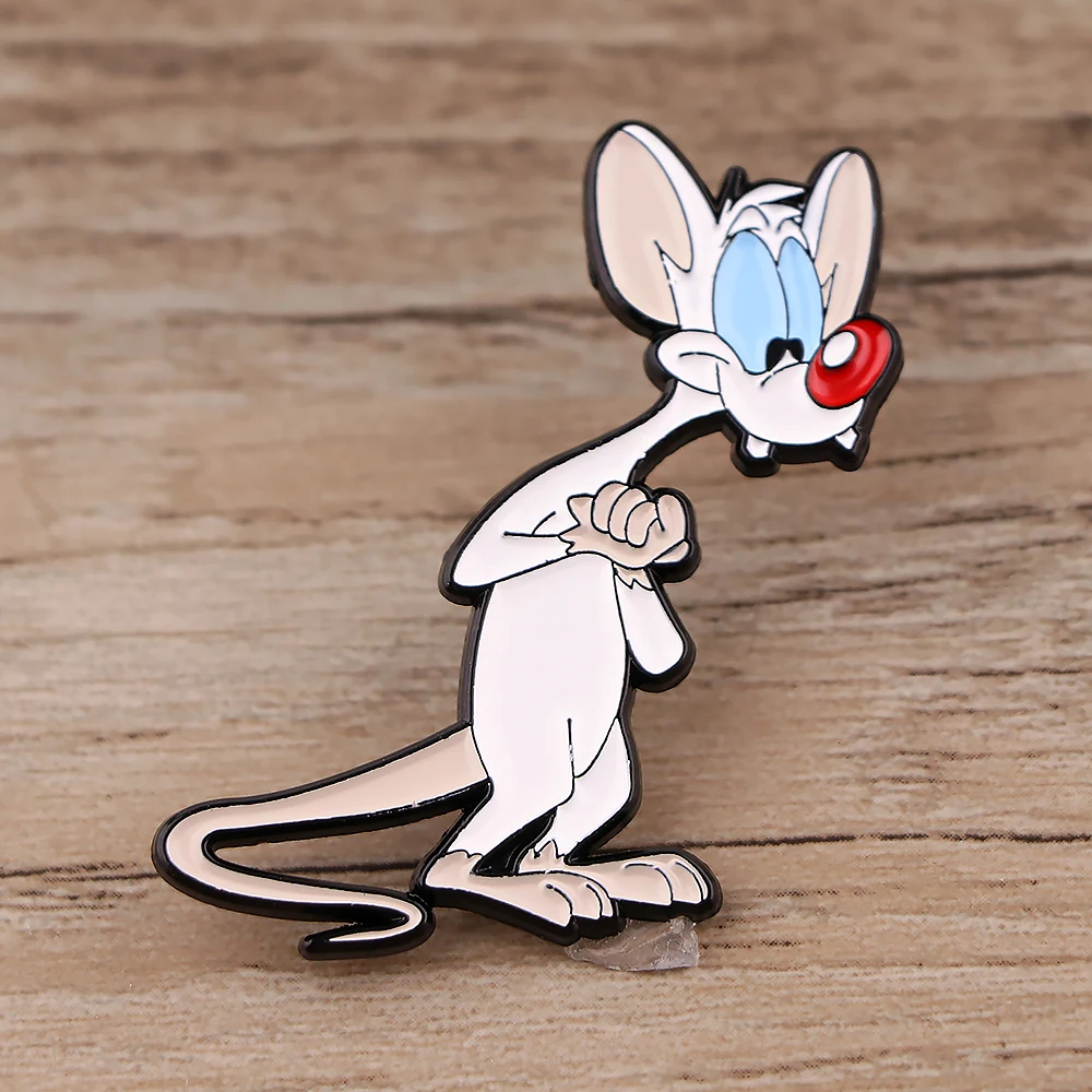 

BG1479 Mouse Cartoon Anime Creative Cute Animal Hard Enamel Pins Custom Brooches Lapel Badges Jewelry For Friends Kids Gift