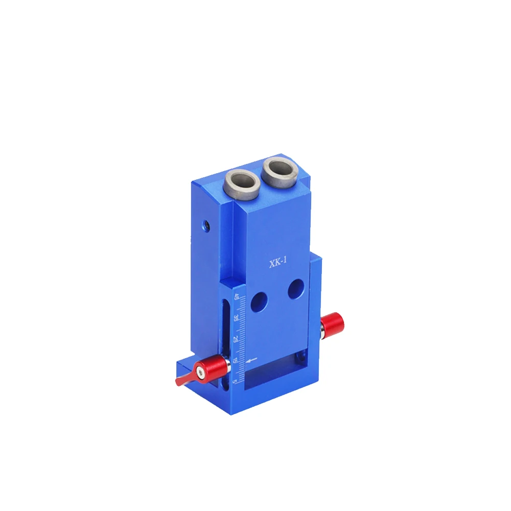 

New Pocket Oblique Hole Jig Kit System Aluminium Alloy for Wood Working Punch Locator with 9.5mm Puncher Woodworking Tool Set