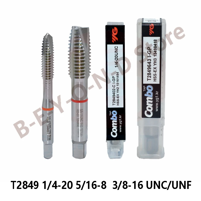 

Original YG-1 T2849 Taps for Multi Purpose Tapping Through Hole Machining UNF UNC CNC 1/4 5/16 3/8 7/16 1/2 5/8 3/4 6-32 8-32