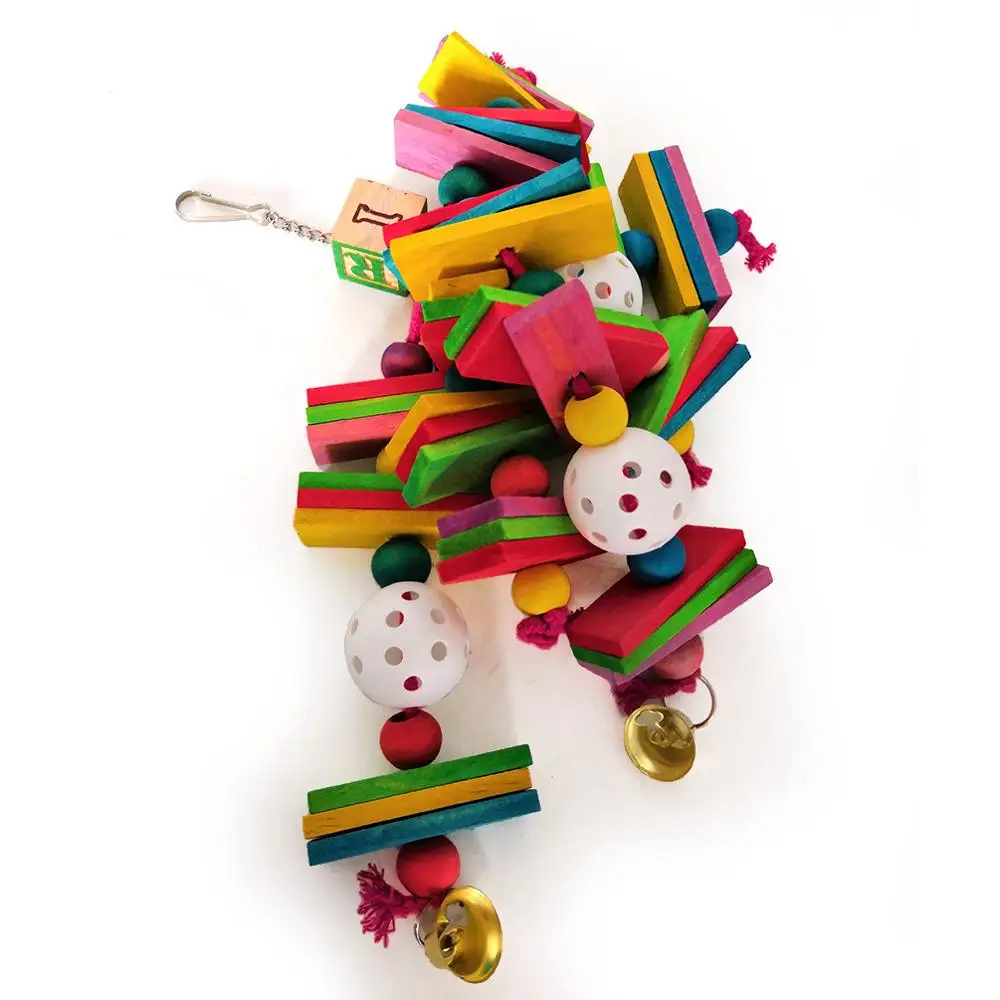 Товары для домашних животных игрушка поклевки попугая птиц красочный