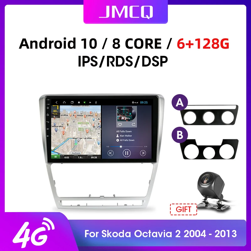 JMCQ 10 &quot4G + WiFi Android 0 автомобиль радио Multimidia видео плеер GPS навигации для SKODA Octavia 2 A5