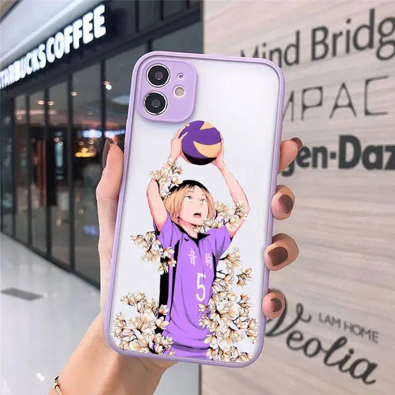 

Kenma Kozume of Haikyuu anime Phone Cases matte transparent For iphone 7 8 11 12 plus mini x xs xr pro max cover