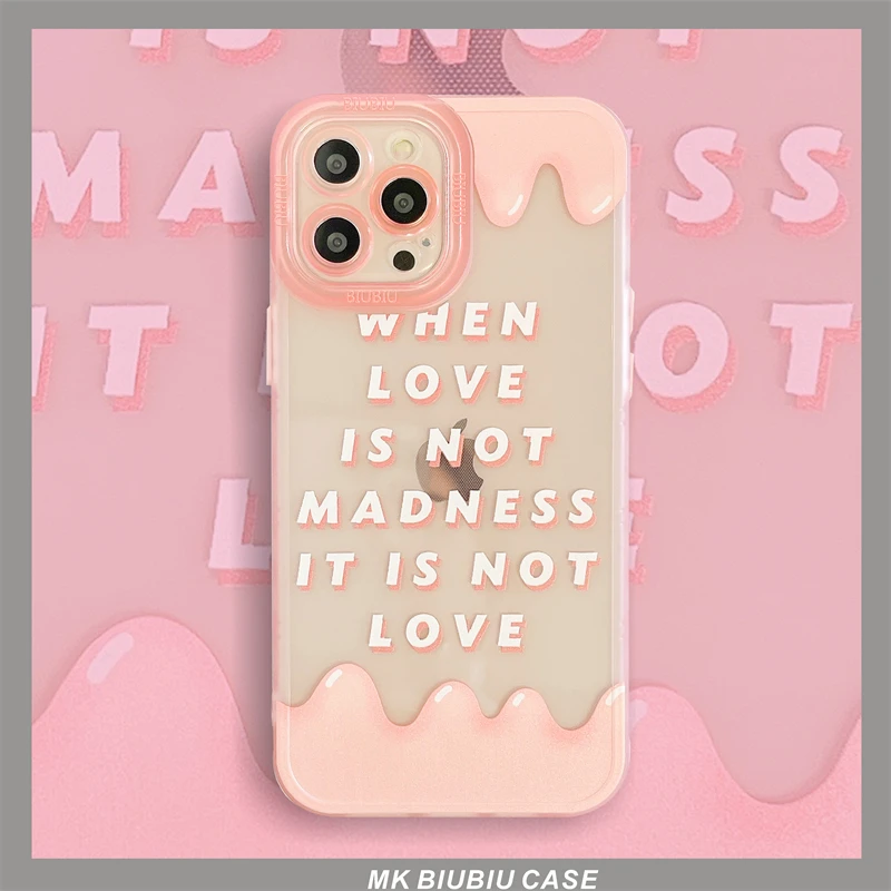 

sumkeymi Simple Text Phone Case For iPhone 13 Pro Max 11 12 Pro Max XR XS Max Camera Protect Shockproof Soft Silicone Cover
