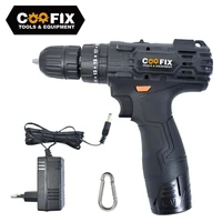 coofix 12v electric cordless drill screwdriver household rechargeable lithium batter drill screwdriver power tools