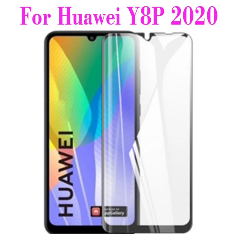 3D закаленное стекло для Huawei Y8P 2020 полное покрытие 9H пленка Взрывозащищенная