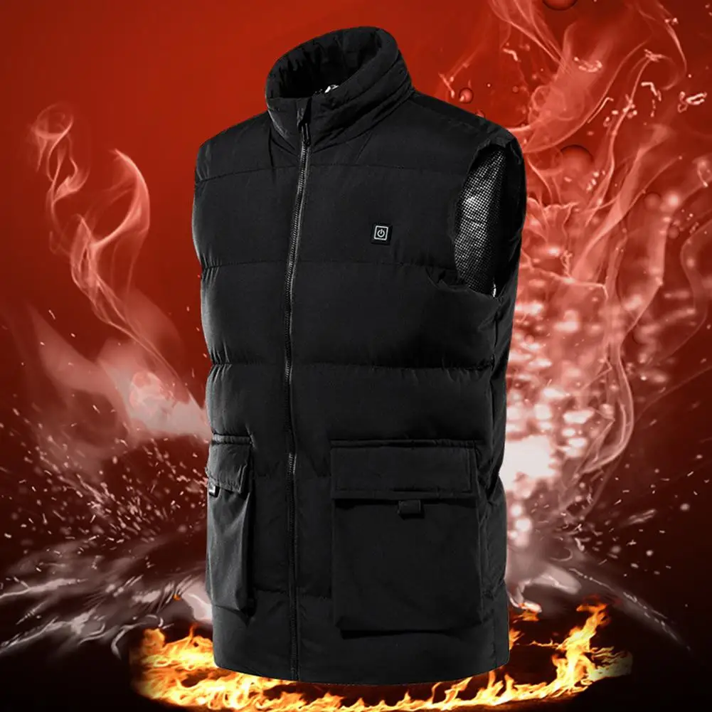 

Новый Лыжный Спорт отопление жилет моющиеся Для Мужчин's Повседневный жилет зарядка Отопление USB разъем интеллигентая (ый) постоянная Темпе...