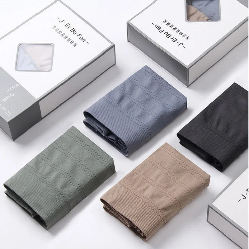 

Трусы-боксеры мужские эластичные однотонные, 4 шт./лот