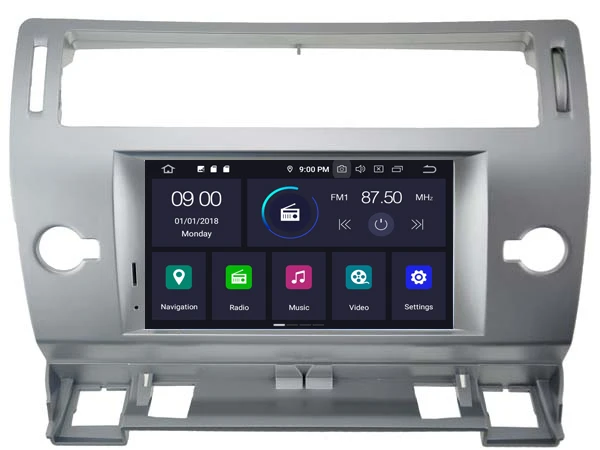 WITSON Android 9,0 4+ 64G Автомобильный dvd-плеер gps для CITROEN C4 4 черный и серебристый цвет 2004-2012 gps-навигатор автомобильный Радио Аудио