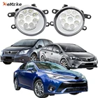 Автомобильные светодиодные галогенные фары, противотуманные фары в сборе для Toyota Avensis Saloon Avensis Tourer T27 2009 2010 2011 2012-2018, 1 компл.2 шт.