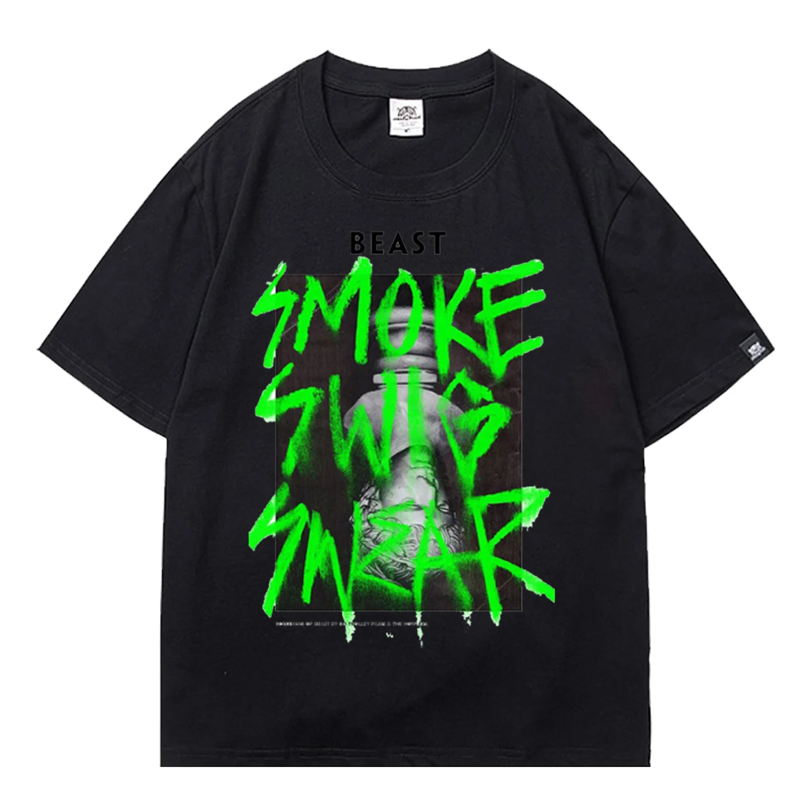 

Top Boys and Girls Gothic Rose and Gun Print T-shirt Hot Sale Style Punk Short Sleeved American Retro Loose Children's Clothing