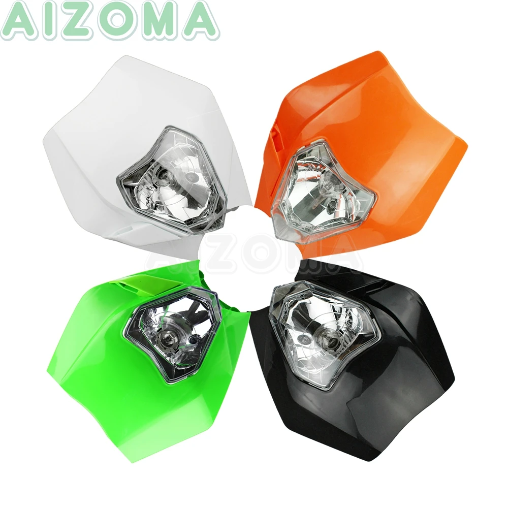 Универсальная передняя фара S2 12 В/35 Вт для кроссового мотоцикла Kawasaki KLX KLR 125 250 EXC SX