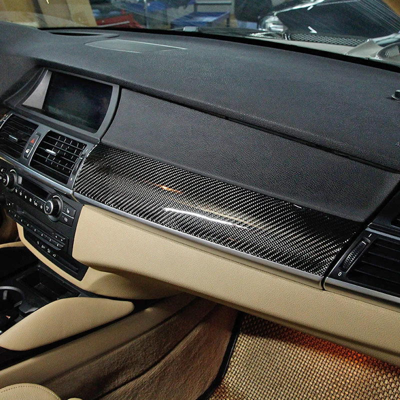 Мягкое углеродное волокно наклейка на панель пассажирской панели аксессуар для