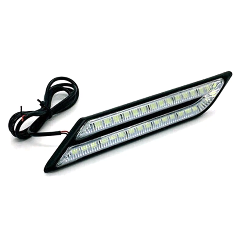 

2X 5630 LED DRL Daytime Running Light Car Brake Steering Light Source Side Marker Lamp Waterproof White Day Light