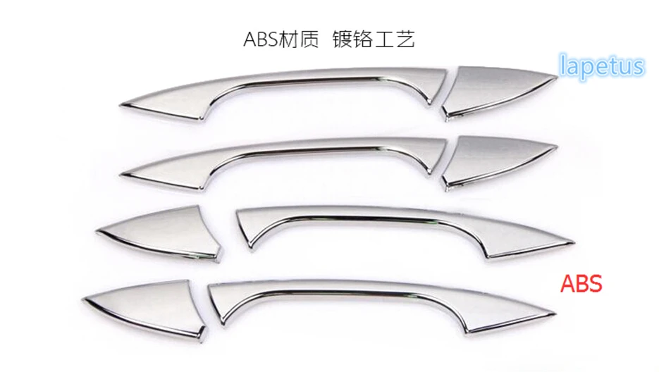 Lapetus Exterior Refit Kit Fit For Mercedes-Benz GLA X156 200 220- ABS Chrome Door Pull Handle Grip+ Bowl Cover Trim