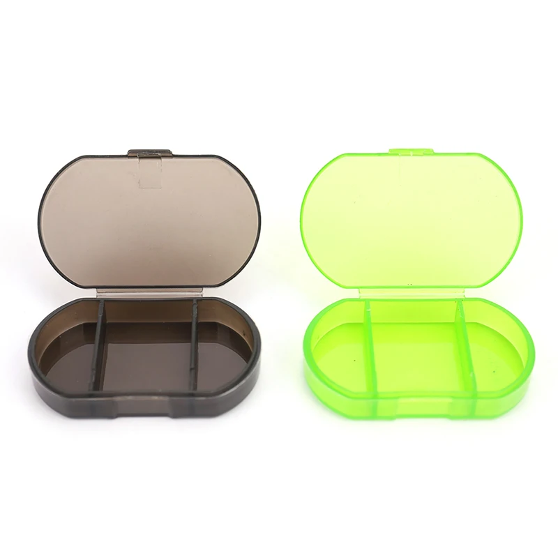 

Pill Box Mini Pill Case 3 Grids Tablet Pill Organizer Case Dispenser Travel Tablet Holder Container Medicine Drug Storage Box