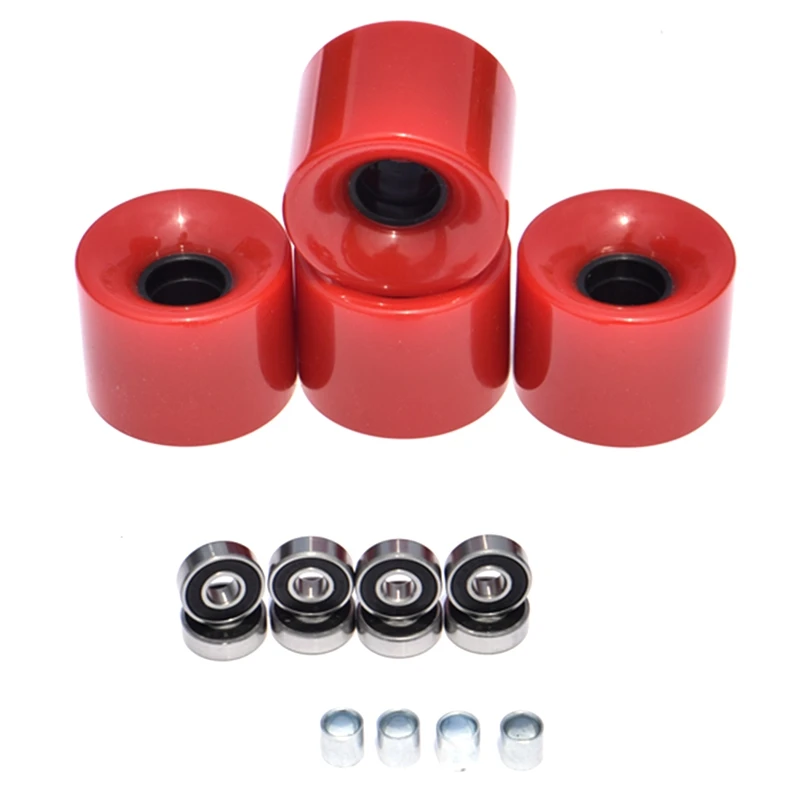 4 шт./компл. скейтборд крейсера колеса Пустой Pro 60X45mm лонгборд длиной 22 дюймов