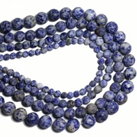 2021 jewelry accessories natural round blue spot beads