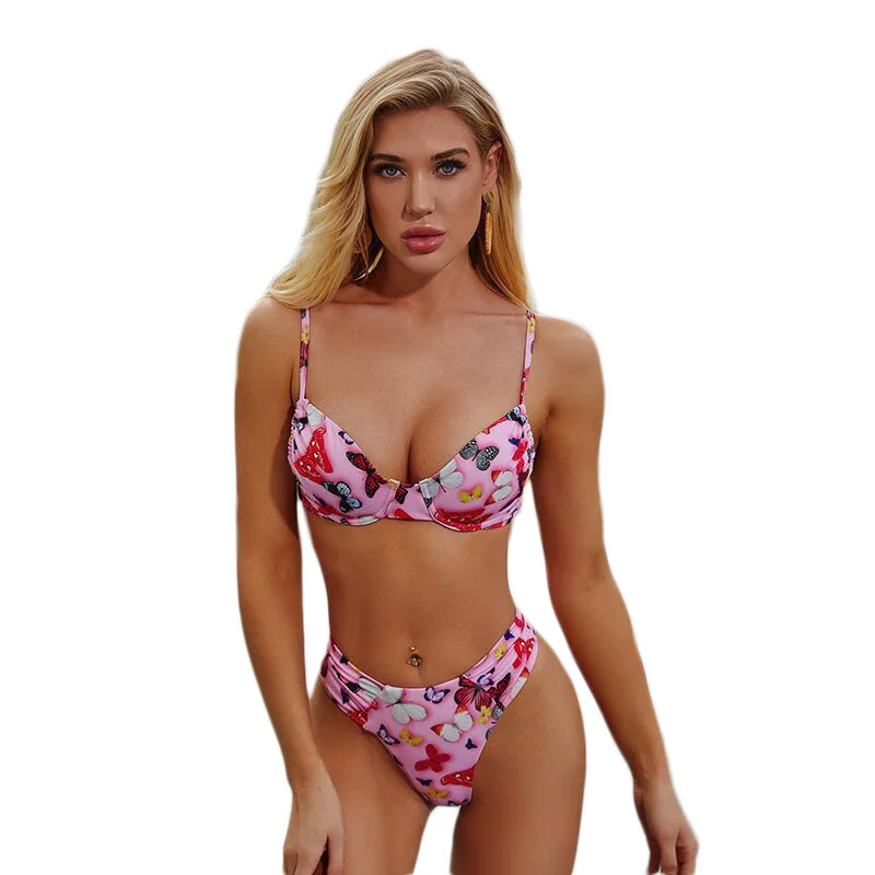 

2020 swimsuit sexy high waist Triangle Bikini Swimsuit