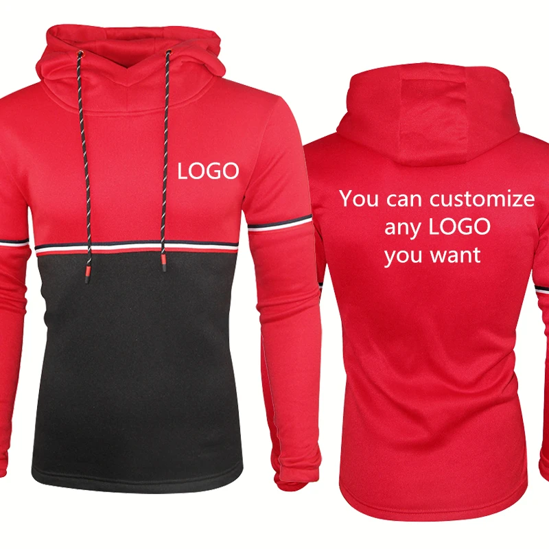 

Повседневный мужской пуловер на весну и осень, мужская толстовка с принтом логотипа на заказ, высококачественный хлопковый мужской свитер ...