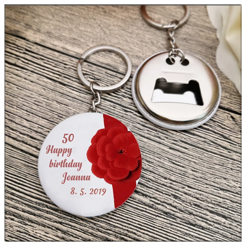 

50pcs Gifts Wedding Personalized name date Keychain Bottle Opener Wedding Favors And Gifts For Guests Wedding Souvenirs