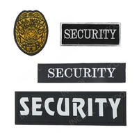 security embroidered patches tactical military patch emblem appliqued white embroidery badges for clothing cap backpack