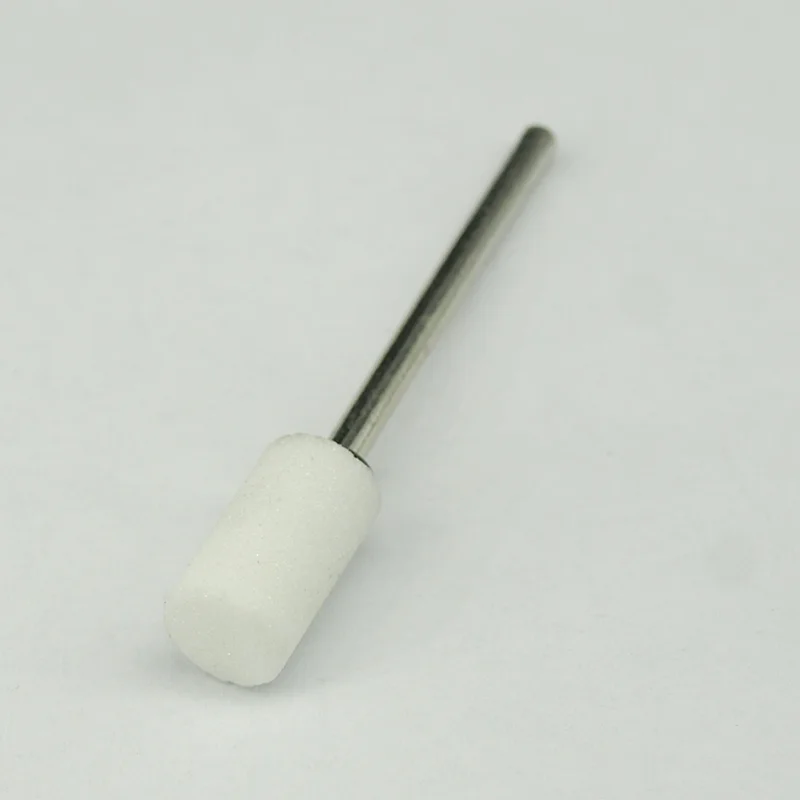 

1pcs Flat head Ceramic Stone Nail Drill Bits For Professional Electric Manicure Machines Pedicure Nail Art Salon White-stone