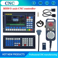 5 axis cnc controller 3 axis 4 axis motion system atc extended keyboard emergency stop mpg m350 supports fanuc post processing