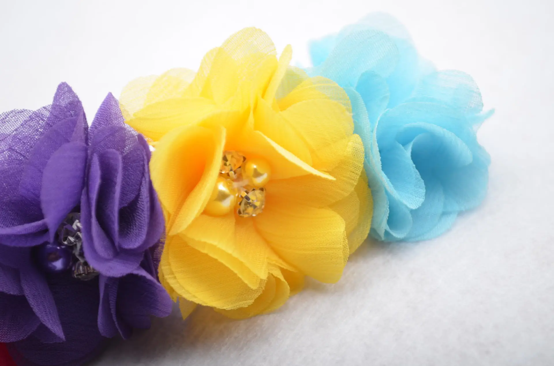 girl baby headband Infant hair accessory clothes band Lace Flower newborn Headwear hairband Gift Toddlers Turban Rainbow | Детская