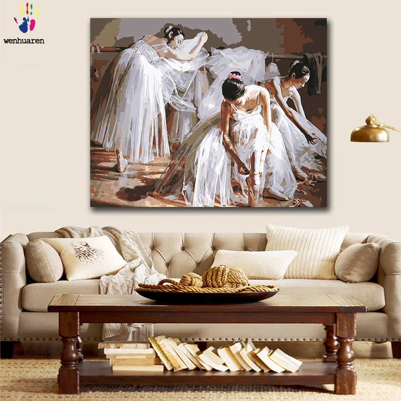 DIY картинки для раскраски по номерам с цветами классная балетная Студенческая