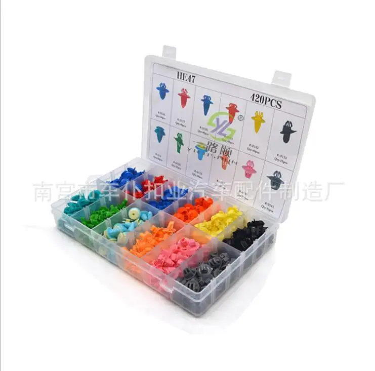 420 штук в штучной упаковке Набор защелок пластиковые заклепки нейлоновая дверная