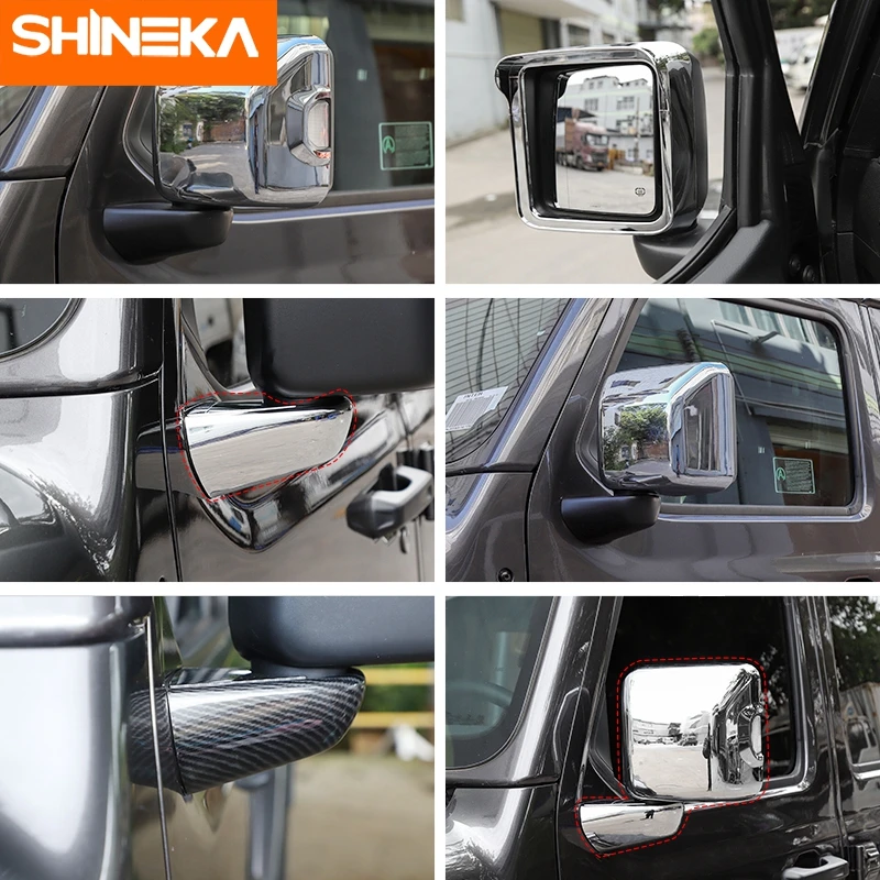 SHINEKA украшение для зеркала заднего вида аксессуары Jeep Gladiator JT Wrangler JL 2018