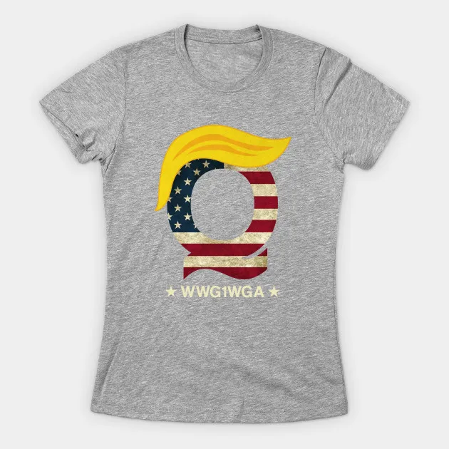 QAnon WWG1WGA Q Anon футболка Great Awakening MAGA USA женская футболка|Футболки| |
