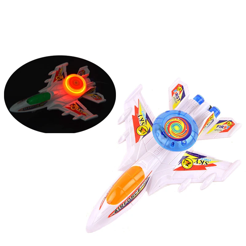 

Pull Line Airplane Inertial Electronic Plane Model Light Up Toys Kids Classic Floor Toys for Children Baby Gift Fighter Model