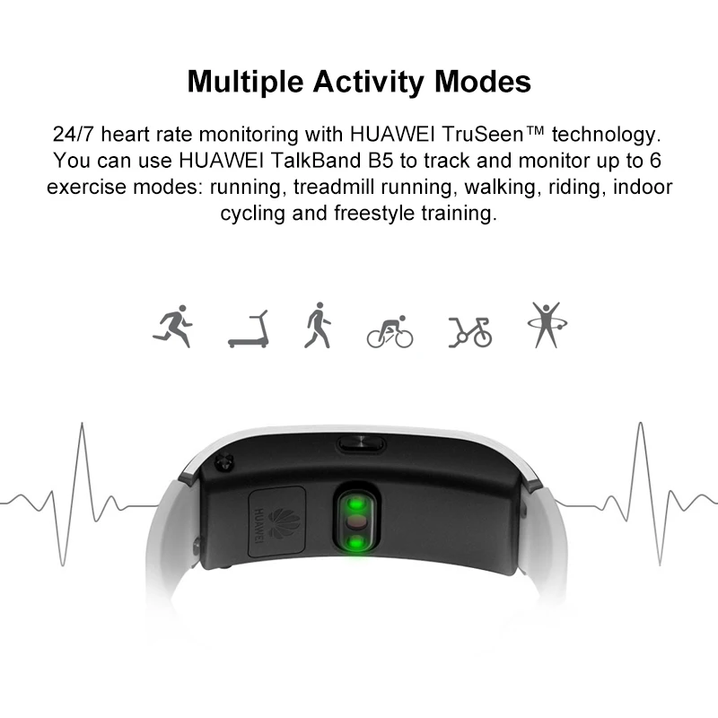 Оригинальные смарт браслеты Huawei Talkband B5 Bluetooth гарнитура умный Спортивный Браслет