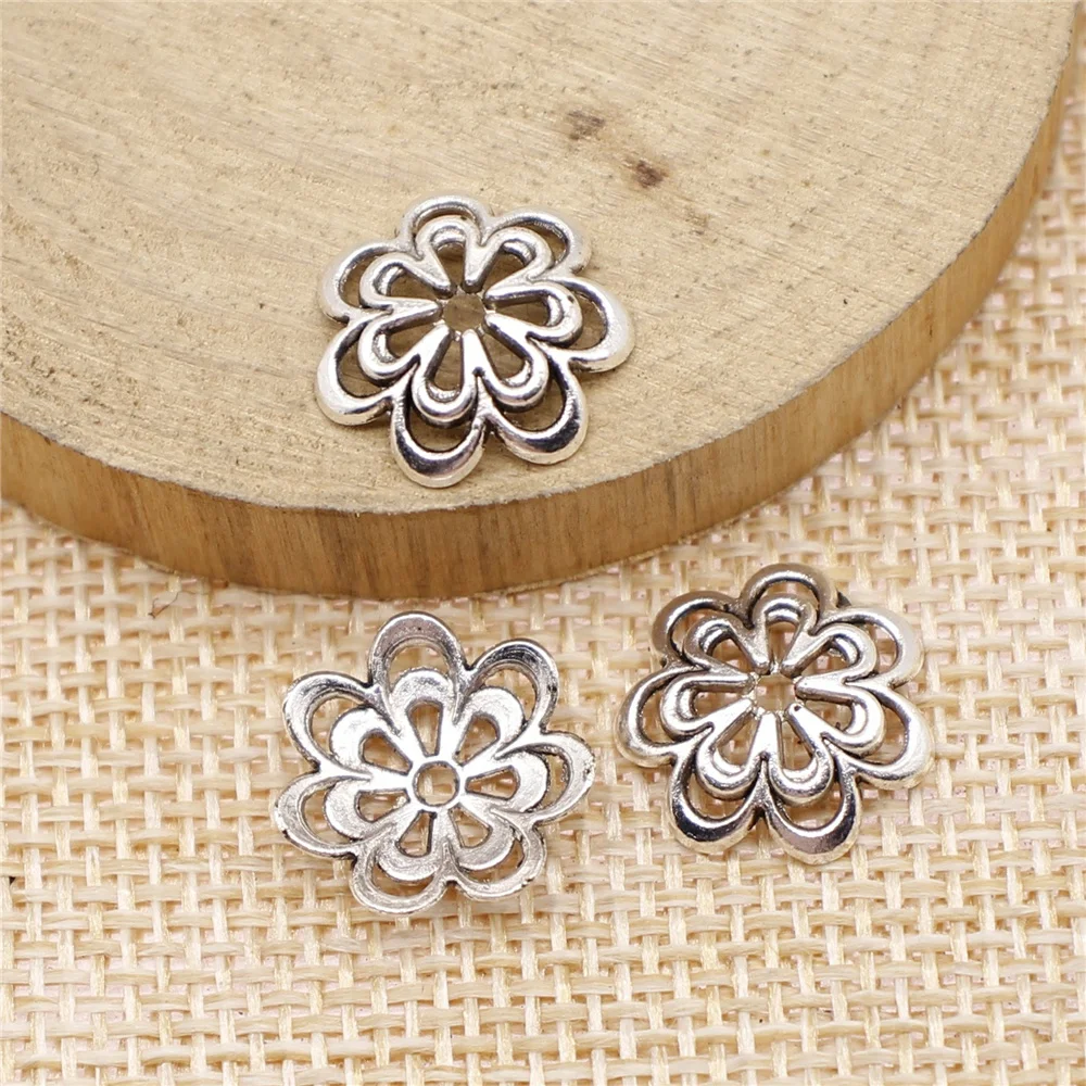 

50Pcs 14mm Bead Caps For DIY Jewelry Making DIY Handmade Jewelry