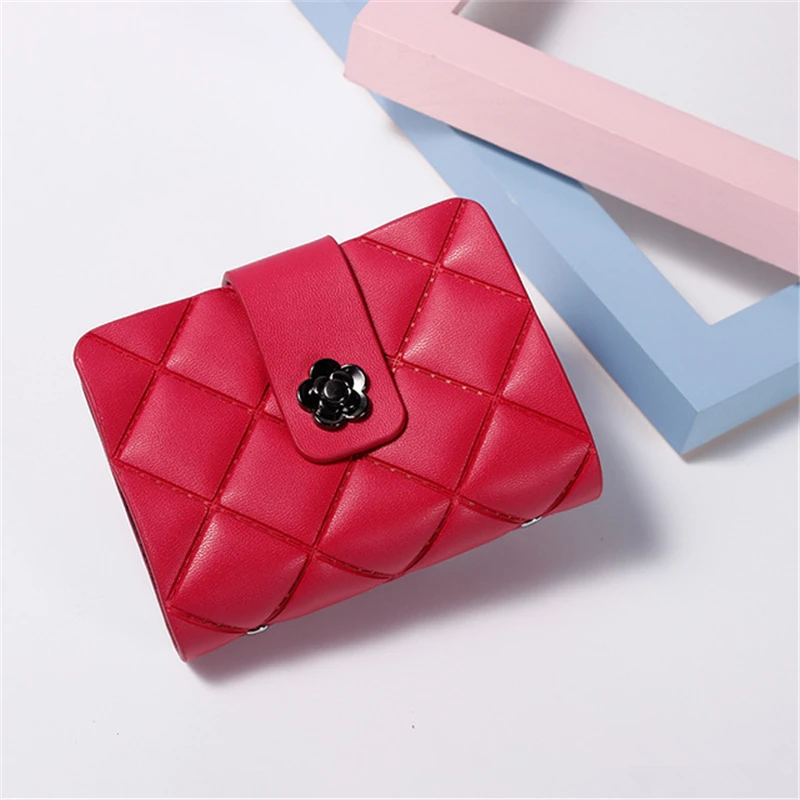High Quality Genuine Leather Wallet Small Women Rfid Credit Card Holder Wallets Short Purse Female Coin Sac Femme | Багаж и сумки