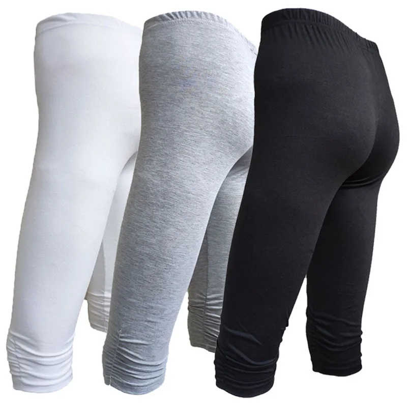 

Women Leggings Workout Plus Size Leggings Cotton Elastic Waist Casual Solid Spring Summer Leggings Stretch Pants Cheap
