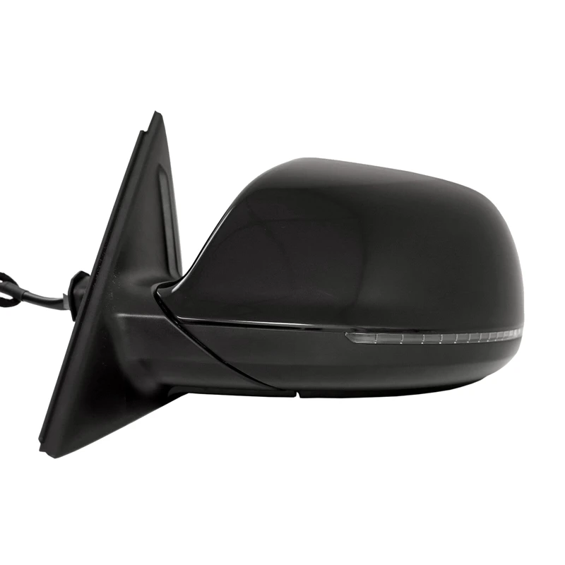 

Left Side Mirror Rear View Mirror Assembly Black for 2009-15 - Q5 Power Heated Blinker Power Folding 9Pin 8R1857409D