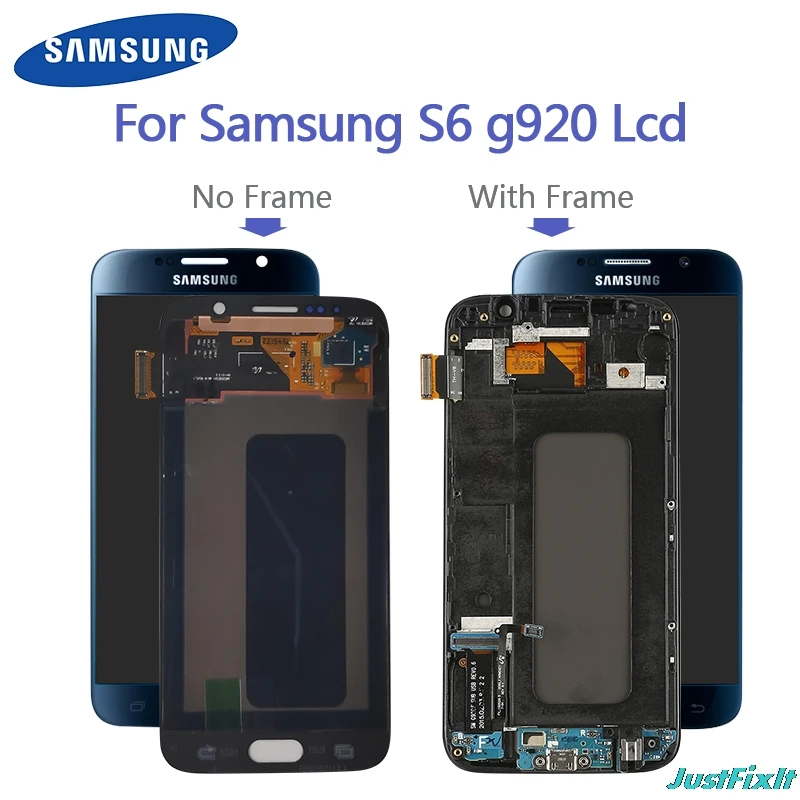 100% протестированный супер amoled для Samsung Galaxy S6 G920G сжигание в тени ЖК-дисплей