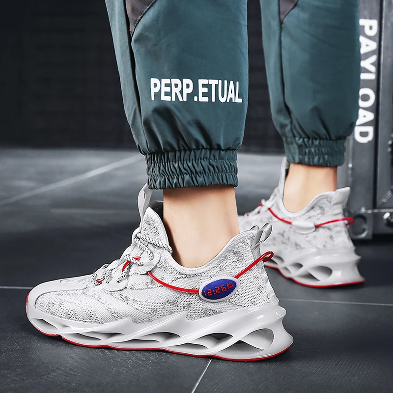 

New Men's Mesh Breathable Sports Shoes Blade Comfortable Non-slip Gym Exercise Sports Shoes Men's Sports Walking Jogging Shoes