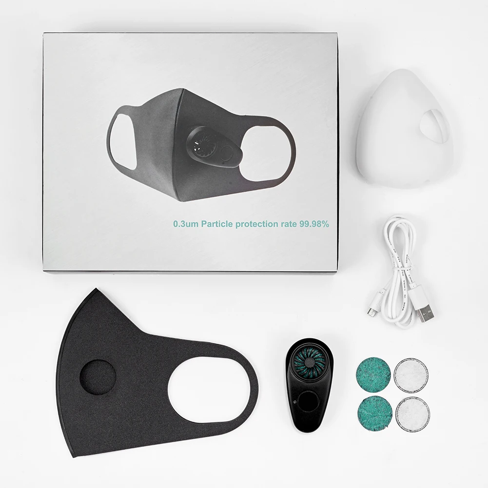 

Smart Mask Dust Particulate Respirator Electric Smart Mask Dust Air Pollution Protective Electric Mask With Breathing Valve