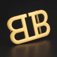 40mm letter bb buckle for 3 8cm width man belt alloy metal accessori for male waistband