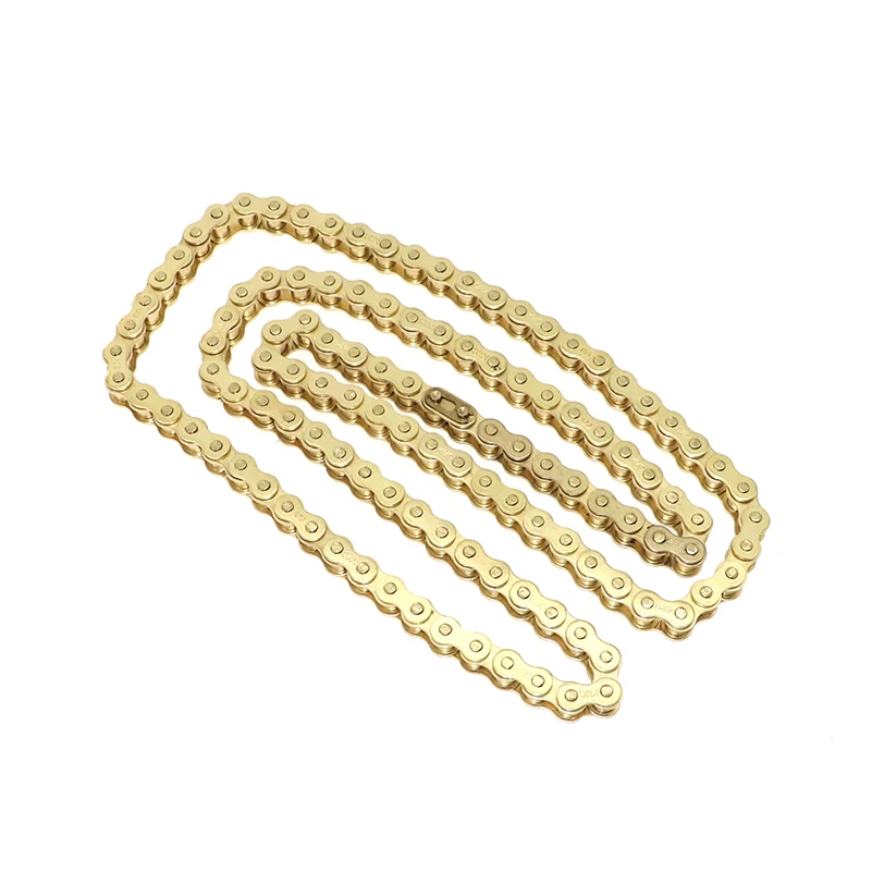 Kmc Gold 428 102/104/108/110/112/114/116/118 звеньевая цепь O-RING для грязевого мотоцикла/питбайка 110-150cc для CRF70 TTR110.