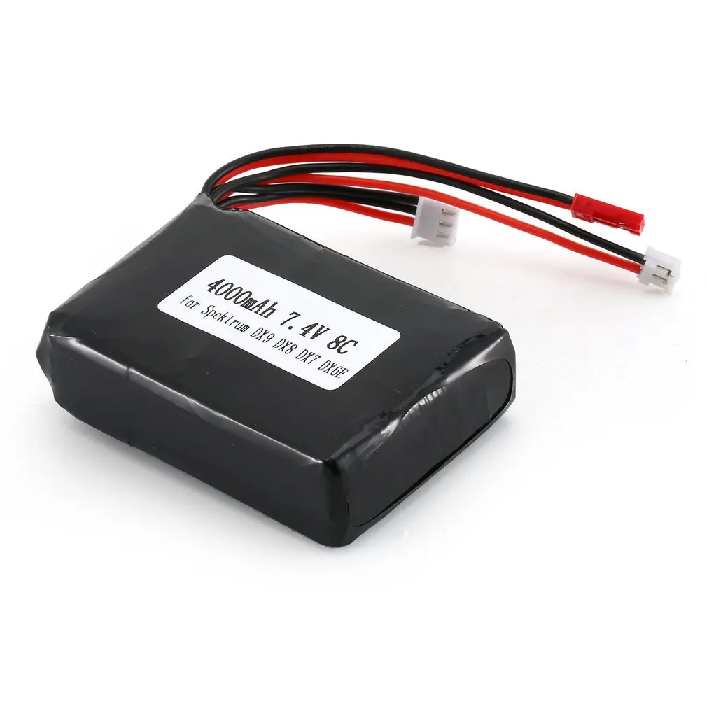 7 4 V 8C 4000mAh RC передатчик батарея перезаряжаемый Lipo для Spektrum DX9 DX8 DX7 DX6E | Игрушки и