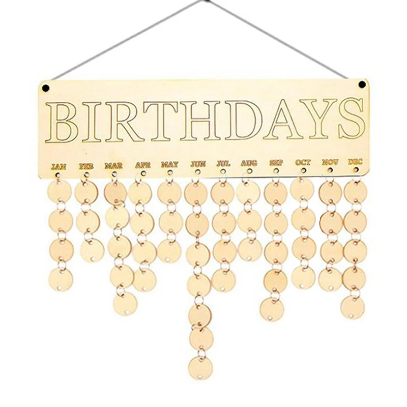 Calendars Wooden American Country Style Calendar Listing Family Birthday Reminder Message Board Plaque Wall Hangings Decoration | Дом и сад