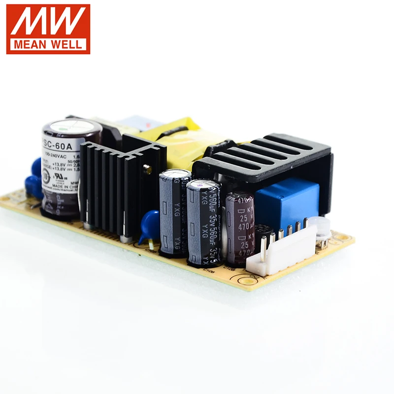 MEAN WELL PSC 60 Series DC13.8V DC27.6V 60W одиночный выход с зарядным устройством для аккумулятора