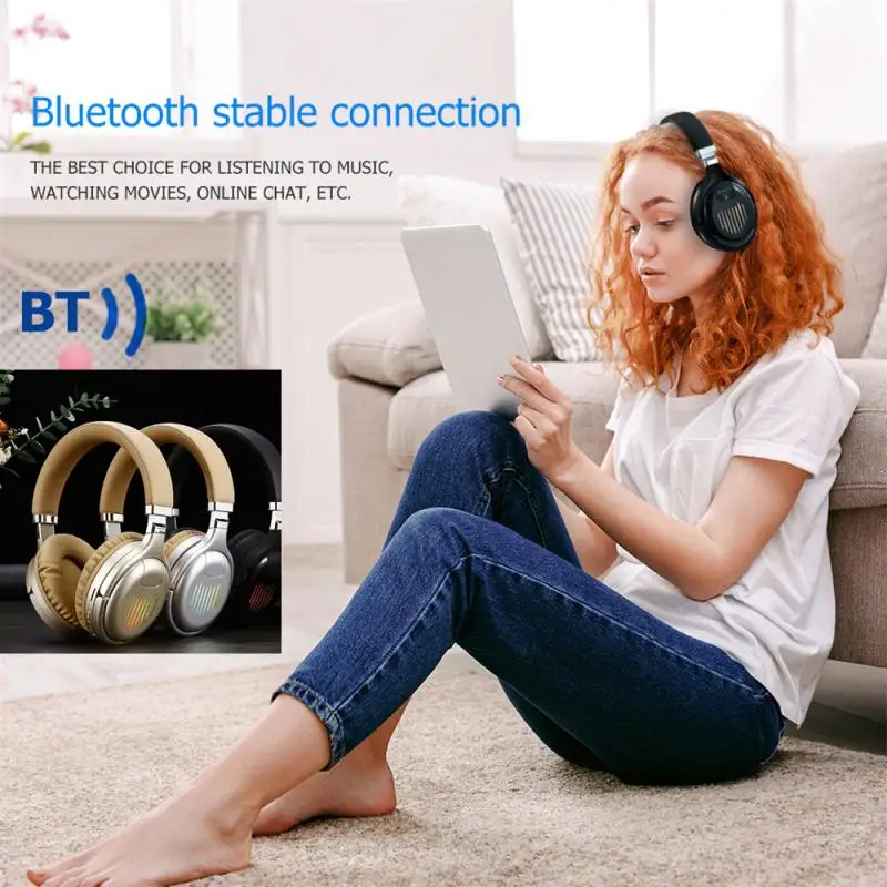 

New Wireless Bluetooth 5.0 Headphone 3D Stereo Headset Earphone Support FM SD Card Headphone For PC And Mobile Phone