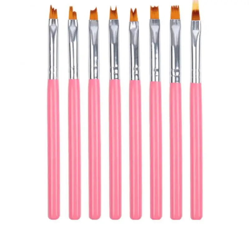 Набор кистей для дизайна ногтей сделай сам комплект из 8 кисточек французского